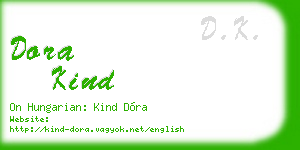 dora kind business card